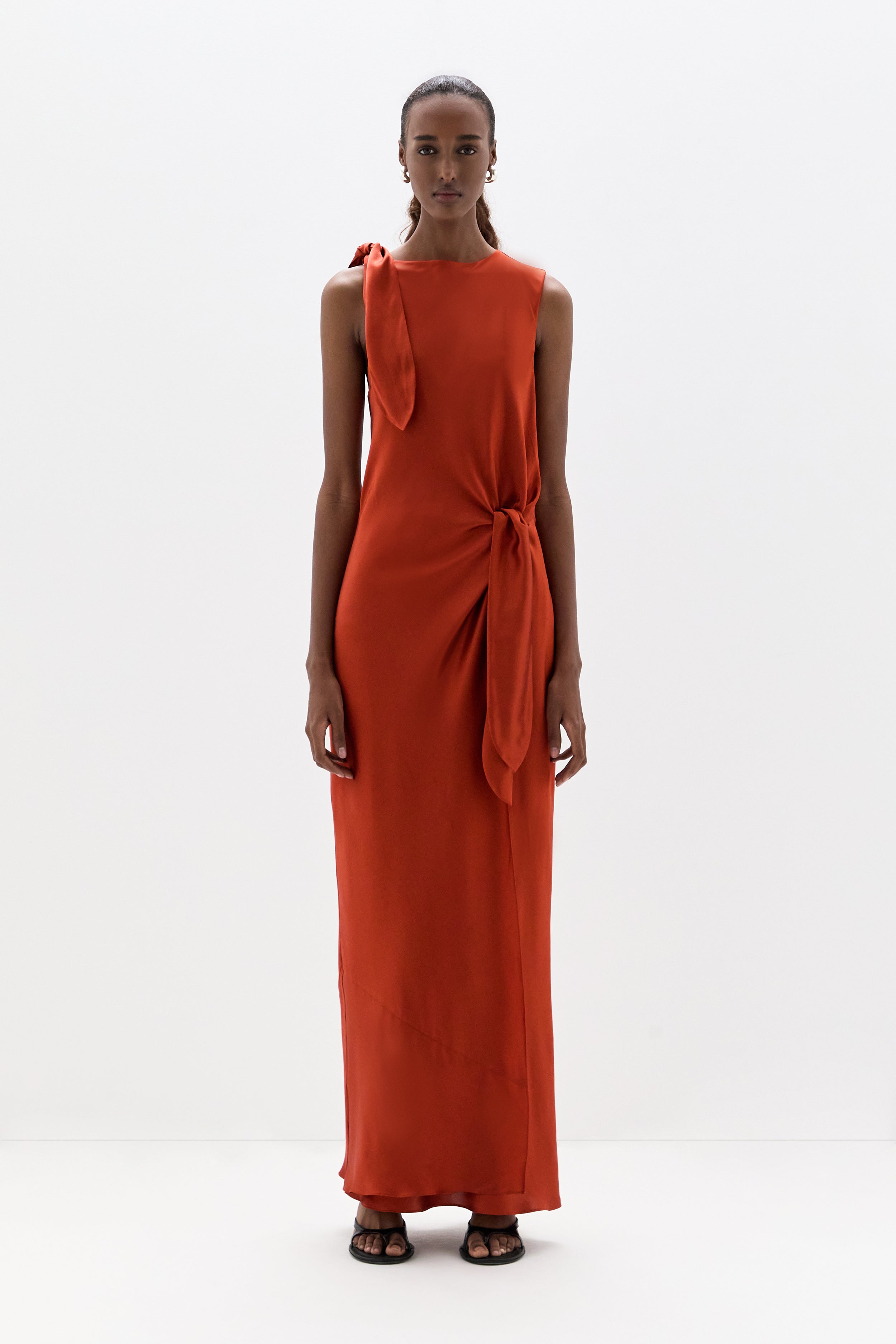 Gabriete Tie Shoulder Dress