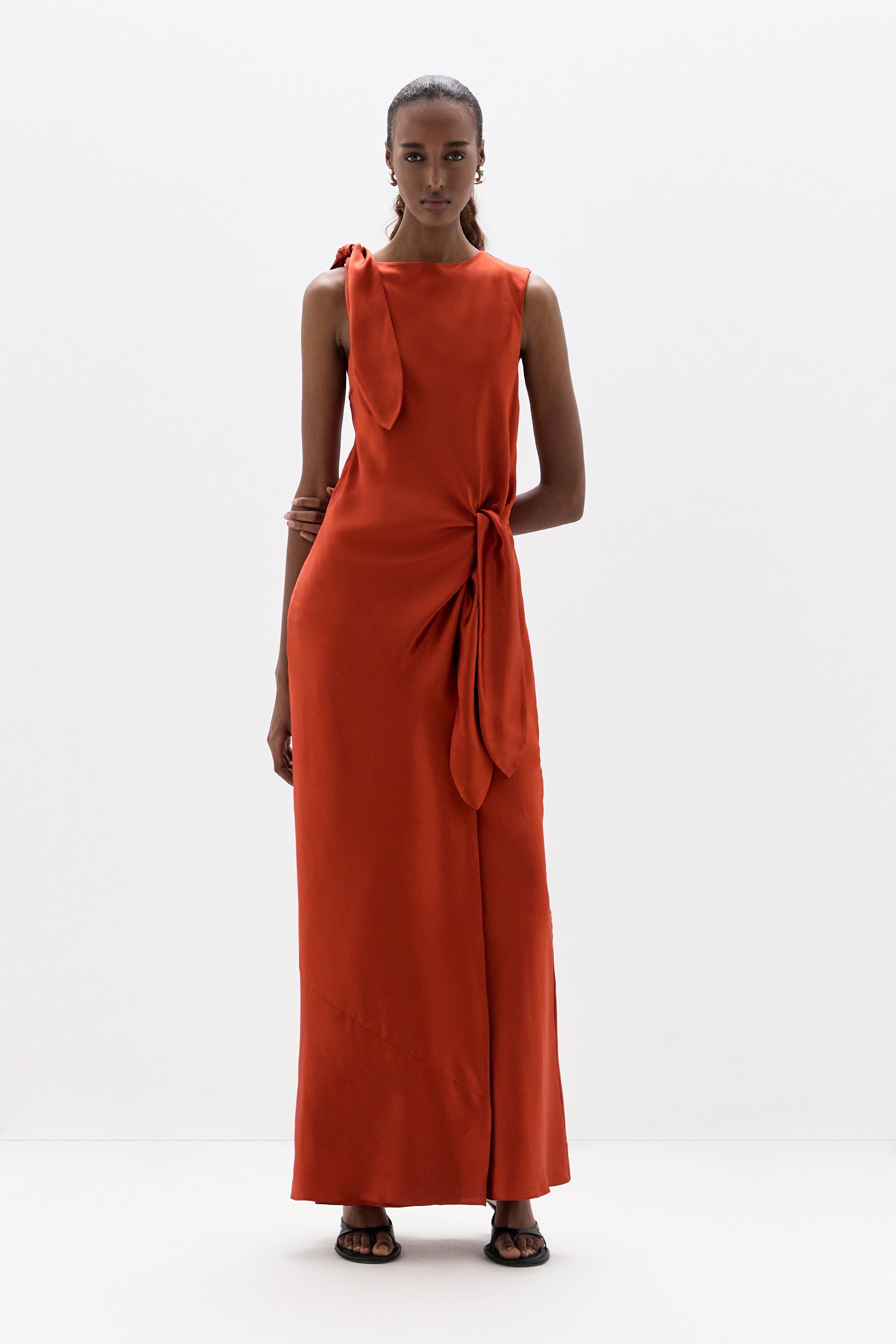 Gabriete Tie Shoulder Dress