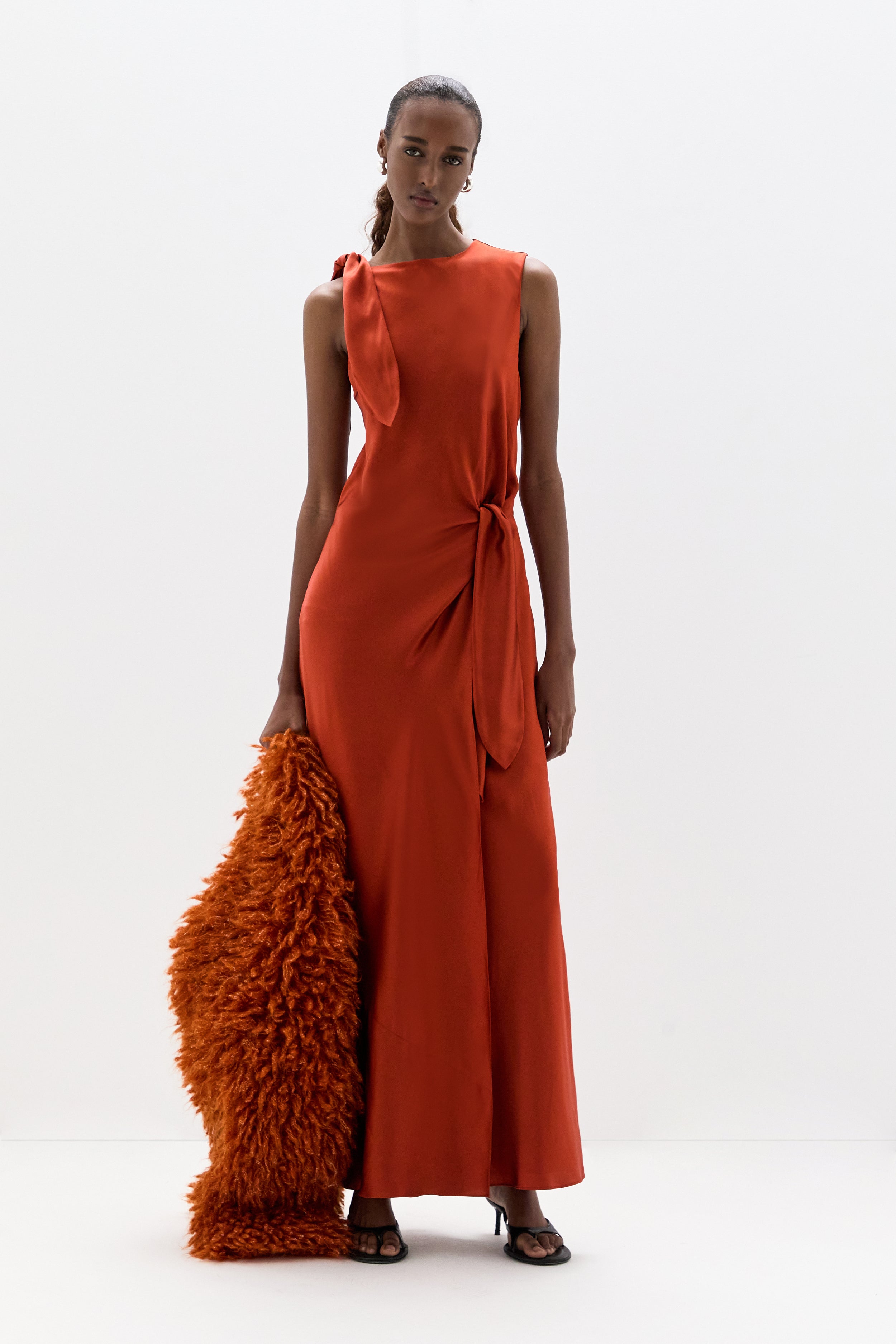 Gabriete Tie Shoulder Dress