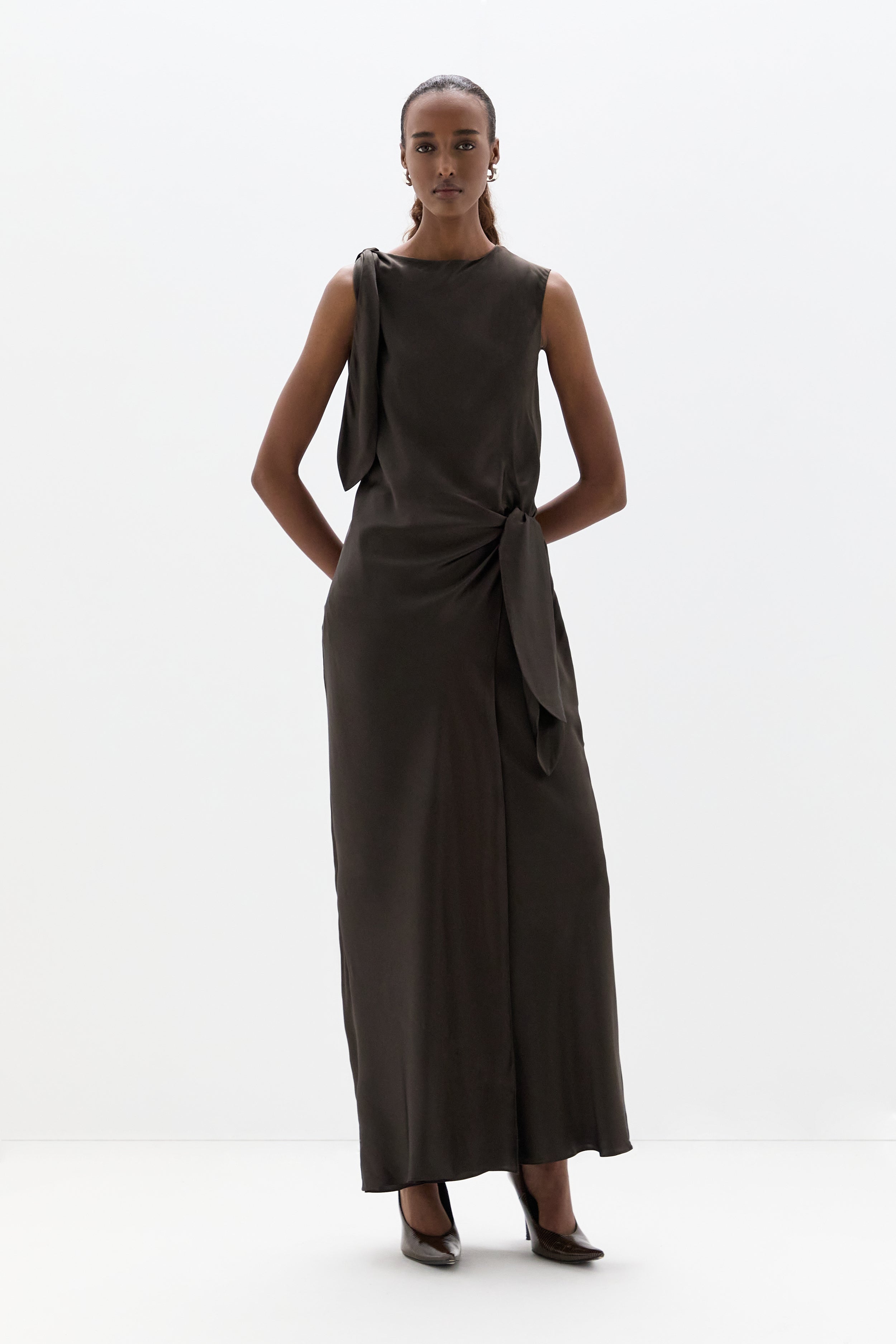 Gabriete Tie Shoulder Dress