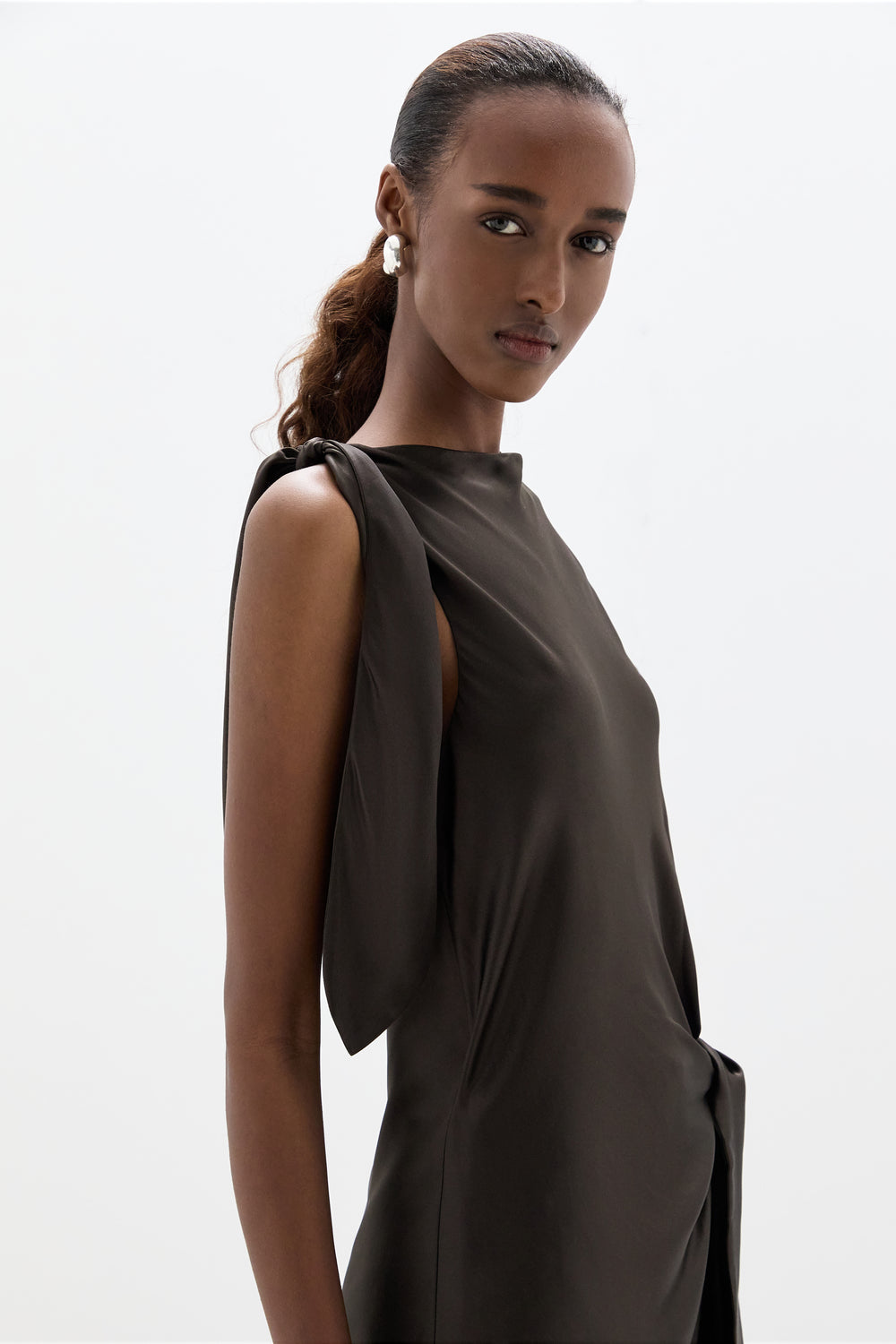 Gabriete Tie Shoulder Dress