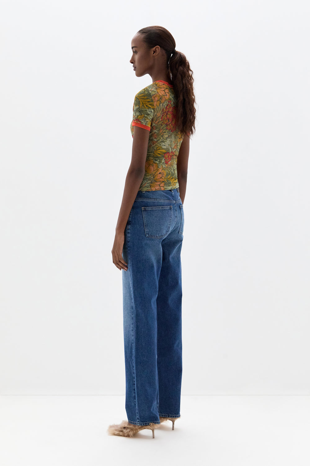 Eliana Mesh Fitted Tee