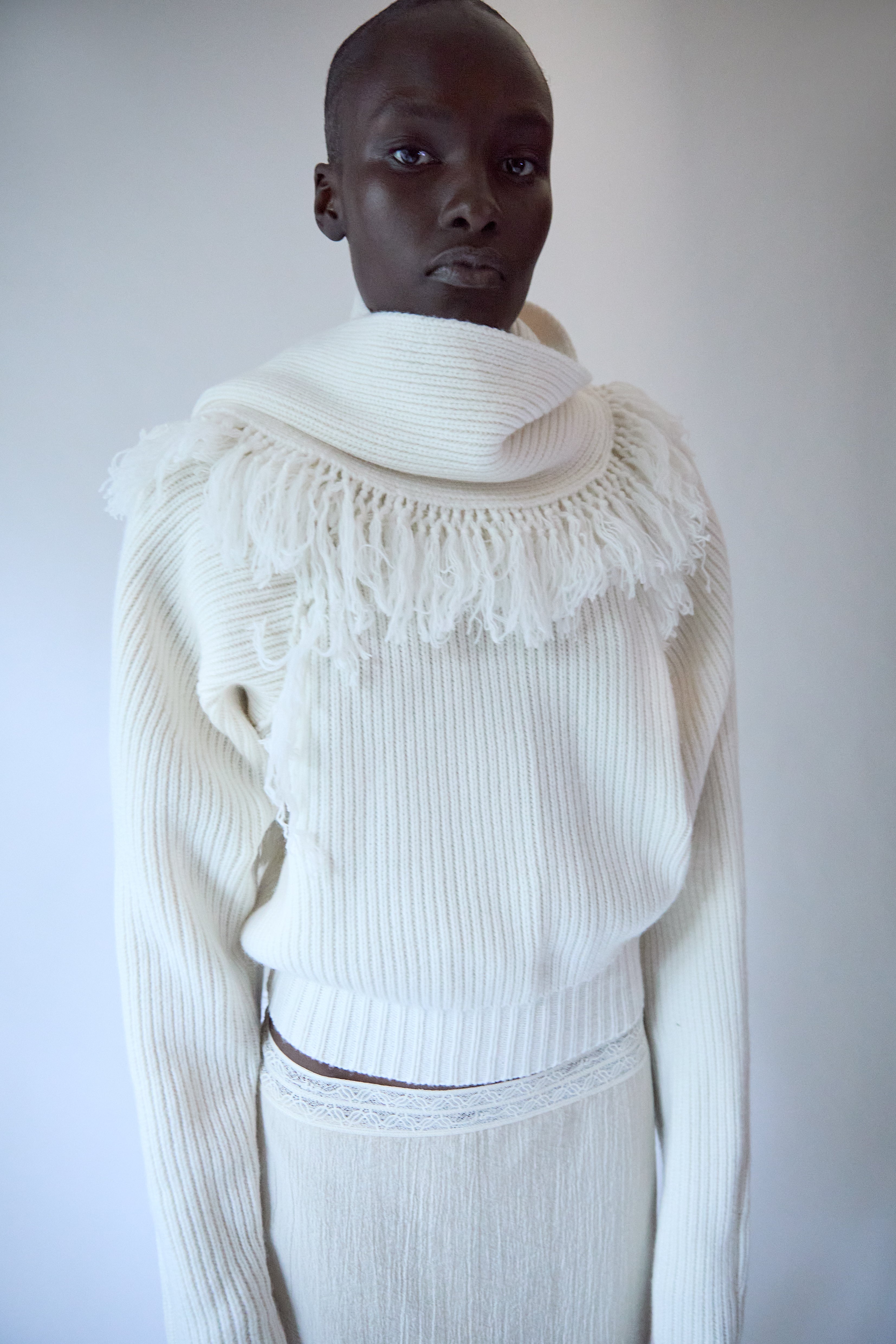 Livae Knitted Scarf Top