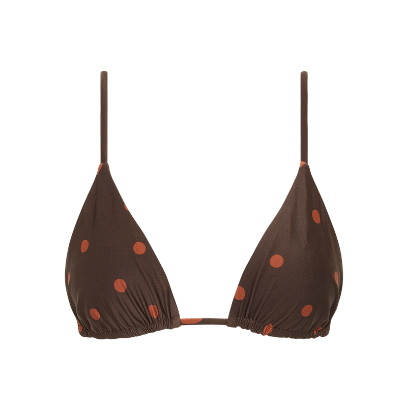 SIR the label Alina String Triangle Top CHOCOLATE DOT