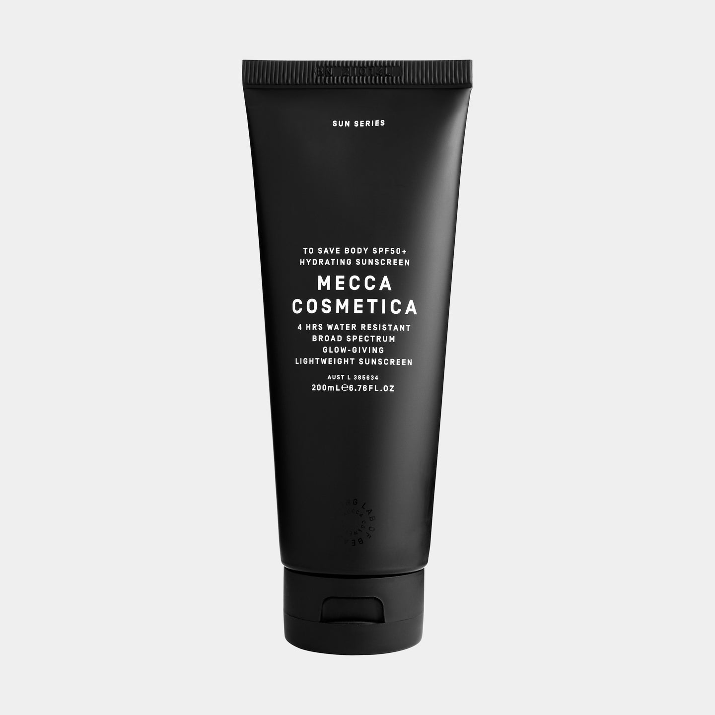 SIR the label MECCA COSMETICA To Save Body SPF50+ Hydrating Sunscreen 200ml BLACK