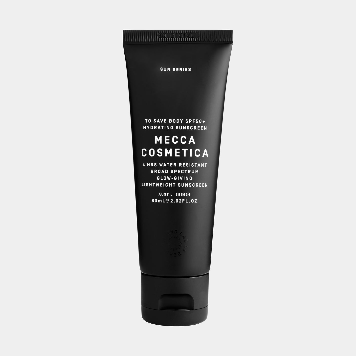 SIR the label MECCA COSMETICA To Save Body SPF50+ Hydrating Sunscreen 60ml BLACK