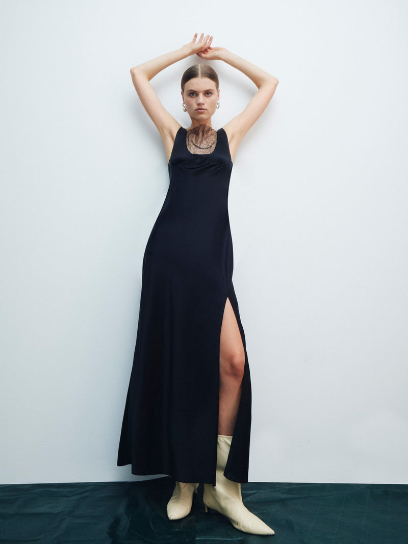 SIR the label Noemi Halter Mini Dress BLACK