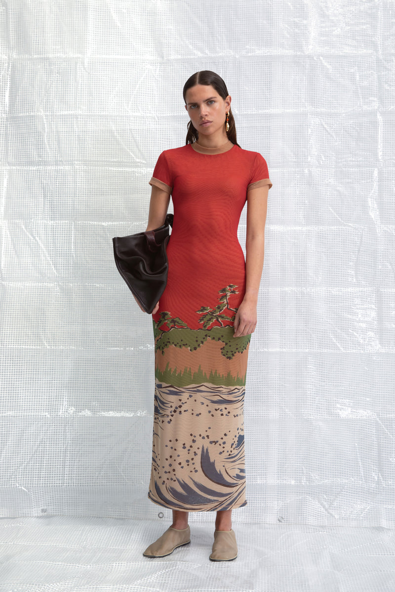 SIR the label Redwood Tee Dress SEA RANCH SCENE