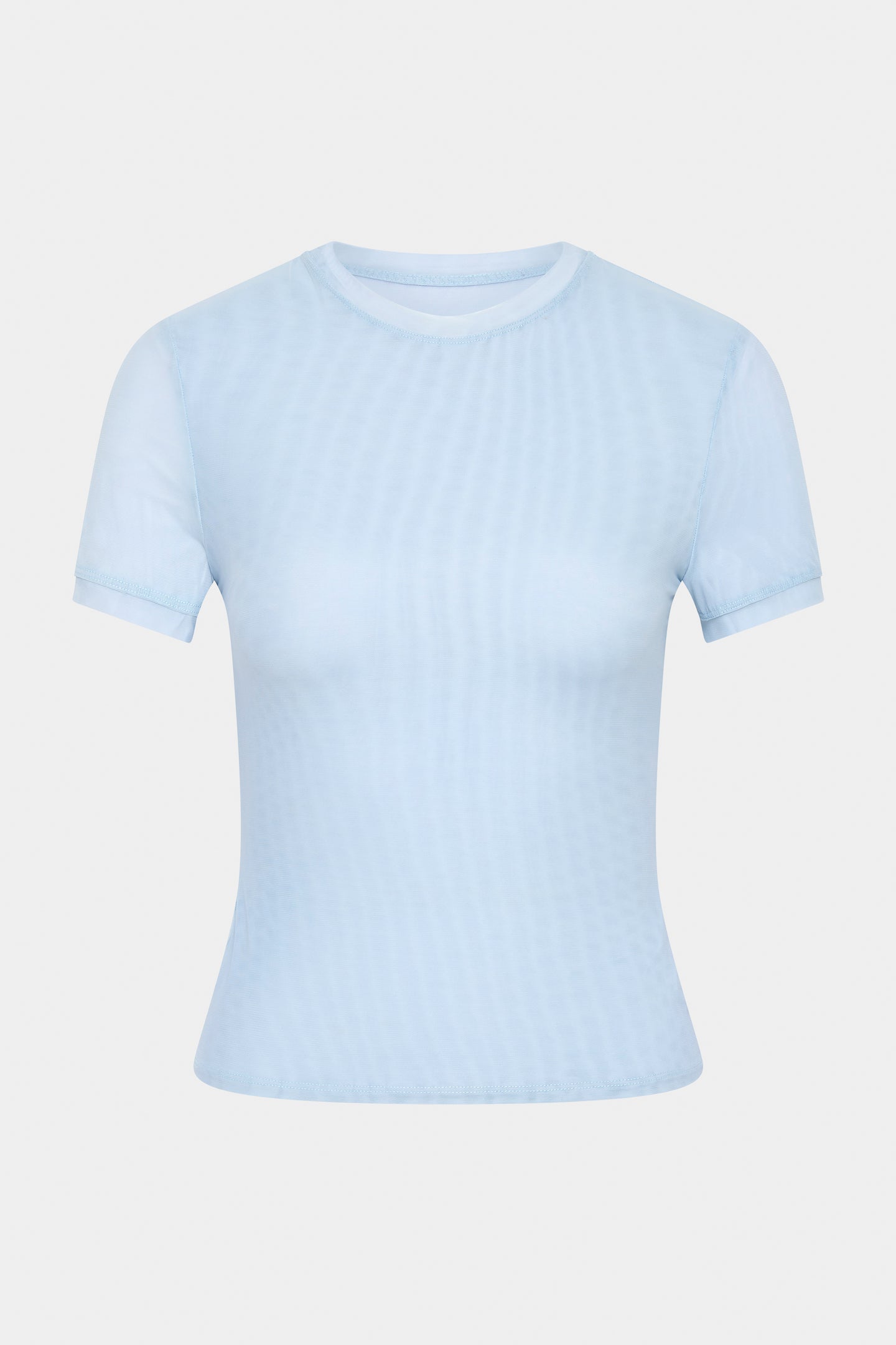 SIR the label Jacques Mesh Fitted Tee POWDER BLUE