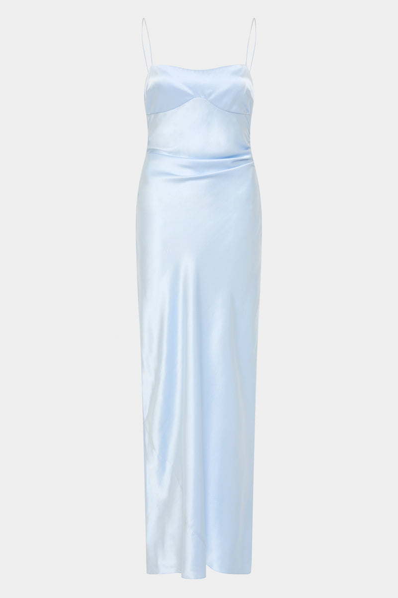 SIR the label Lush Gathered Slip Dress PALE BLUE