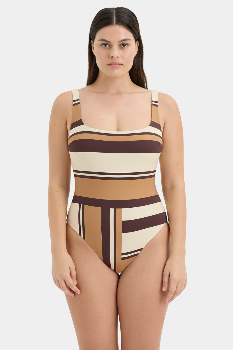 SIR the label Mahogany One Piece CANTINA STRIPE