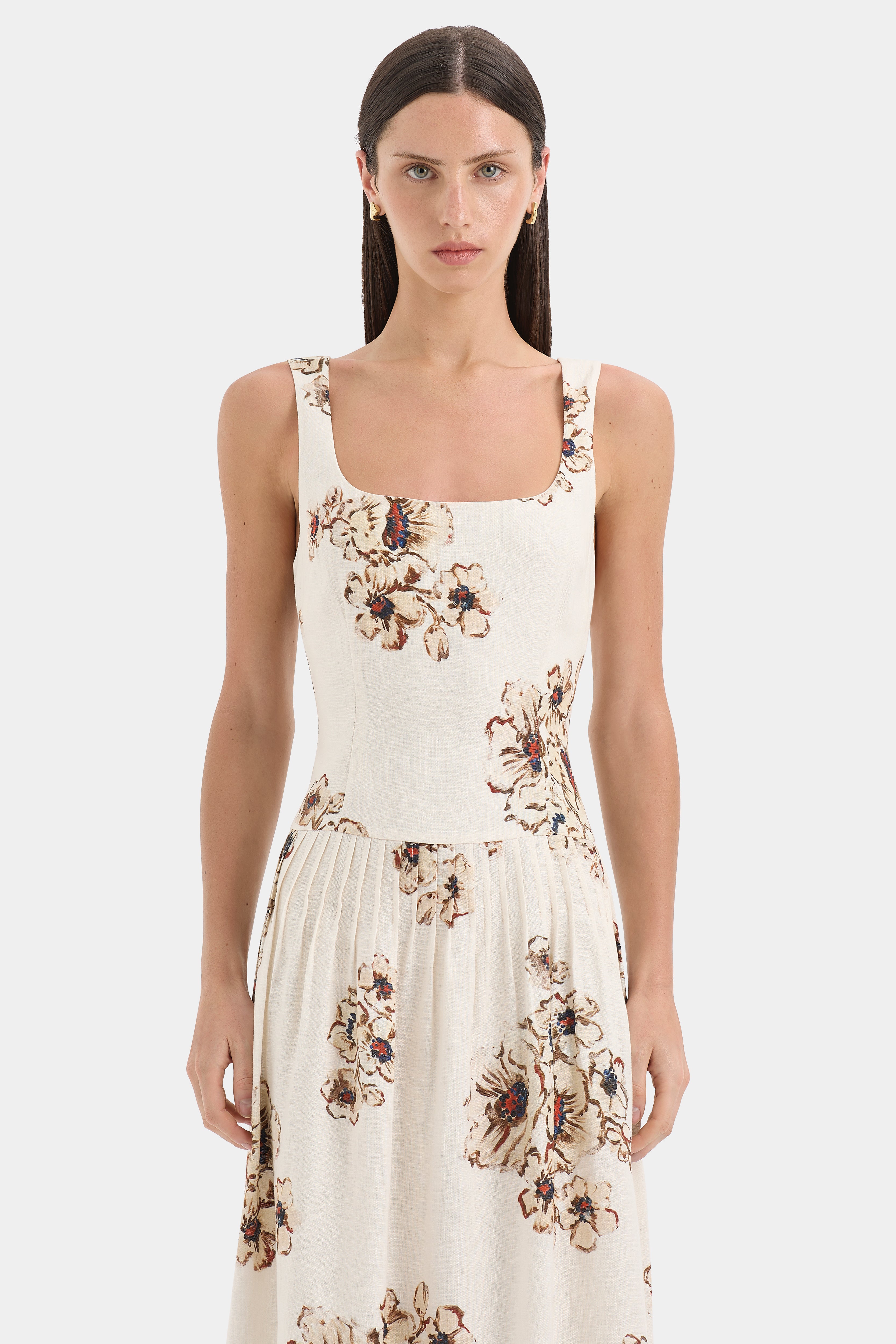 Freja Tiered Midi Dress
