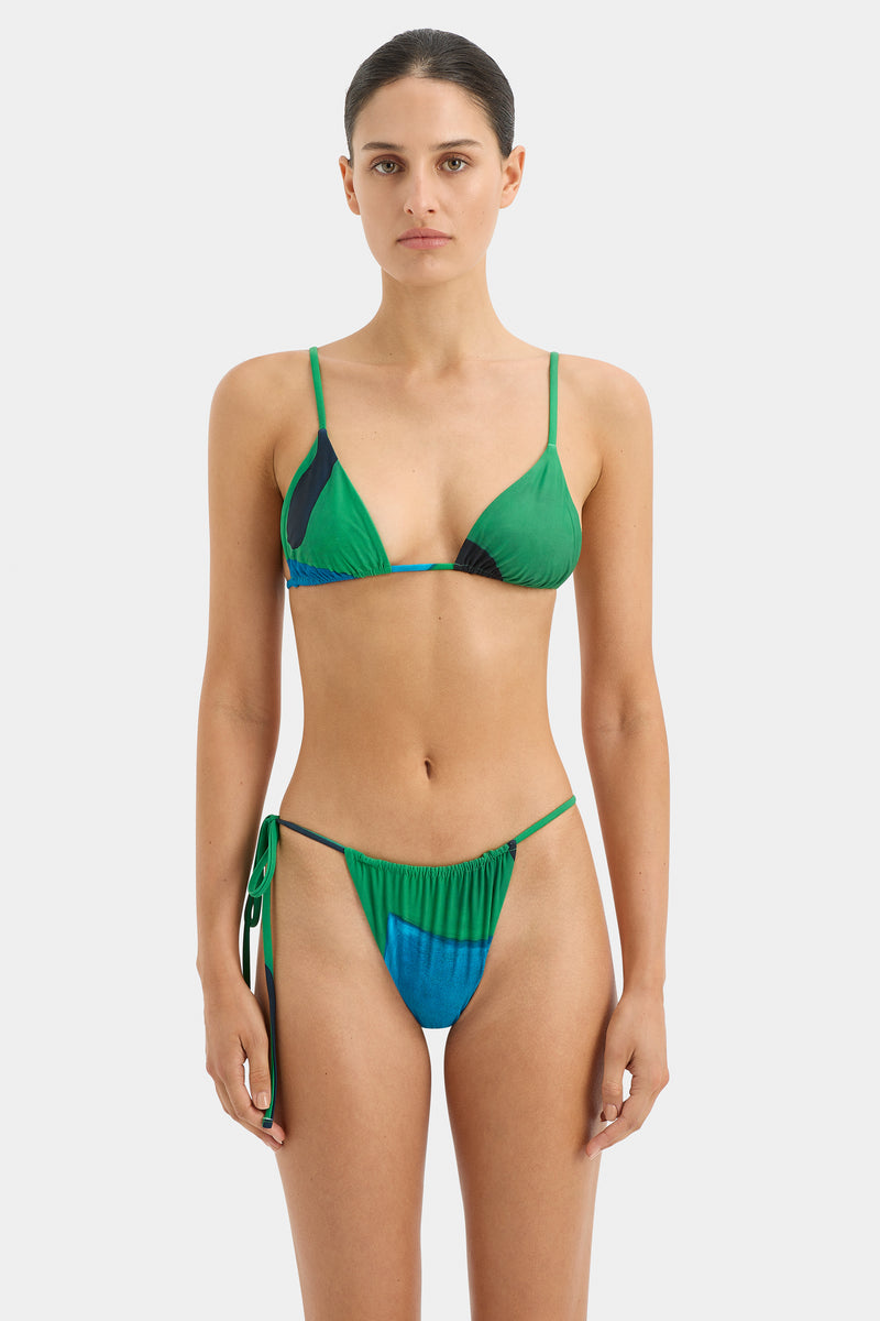 SIR the label Francesca String Triangle Top EMERALD REFLECTION