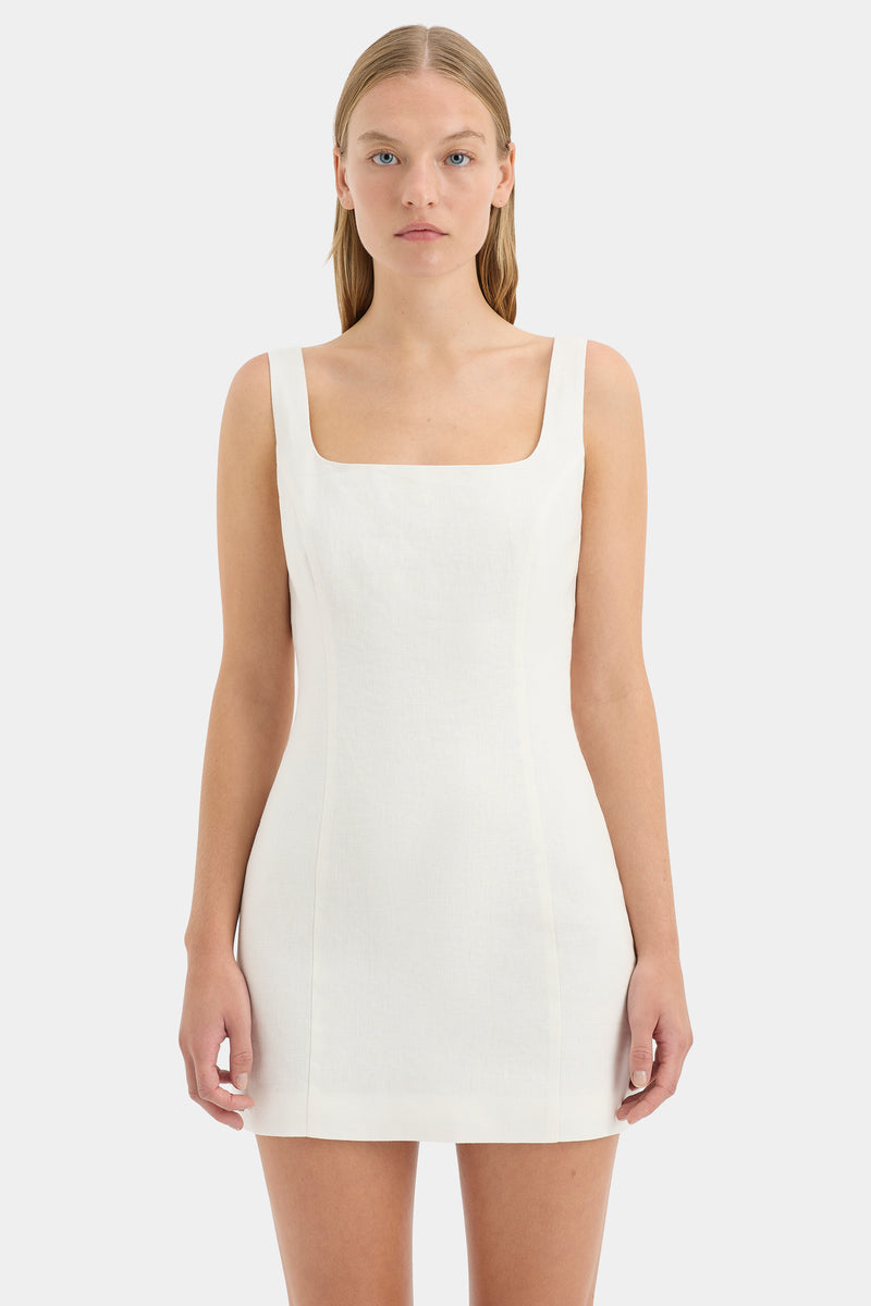 SIR the label Iris Tie Mini Dress Ivory