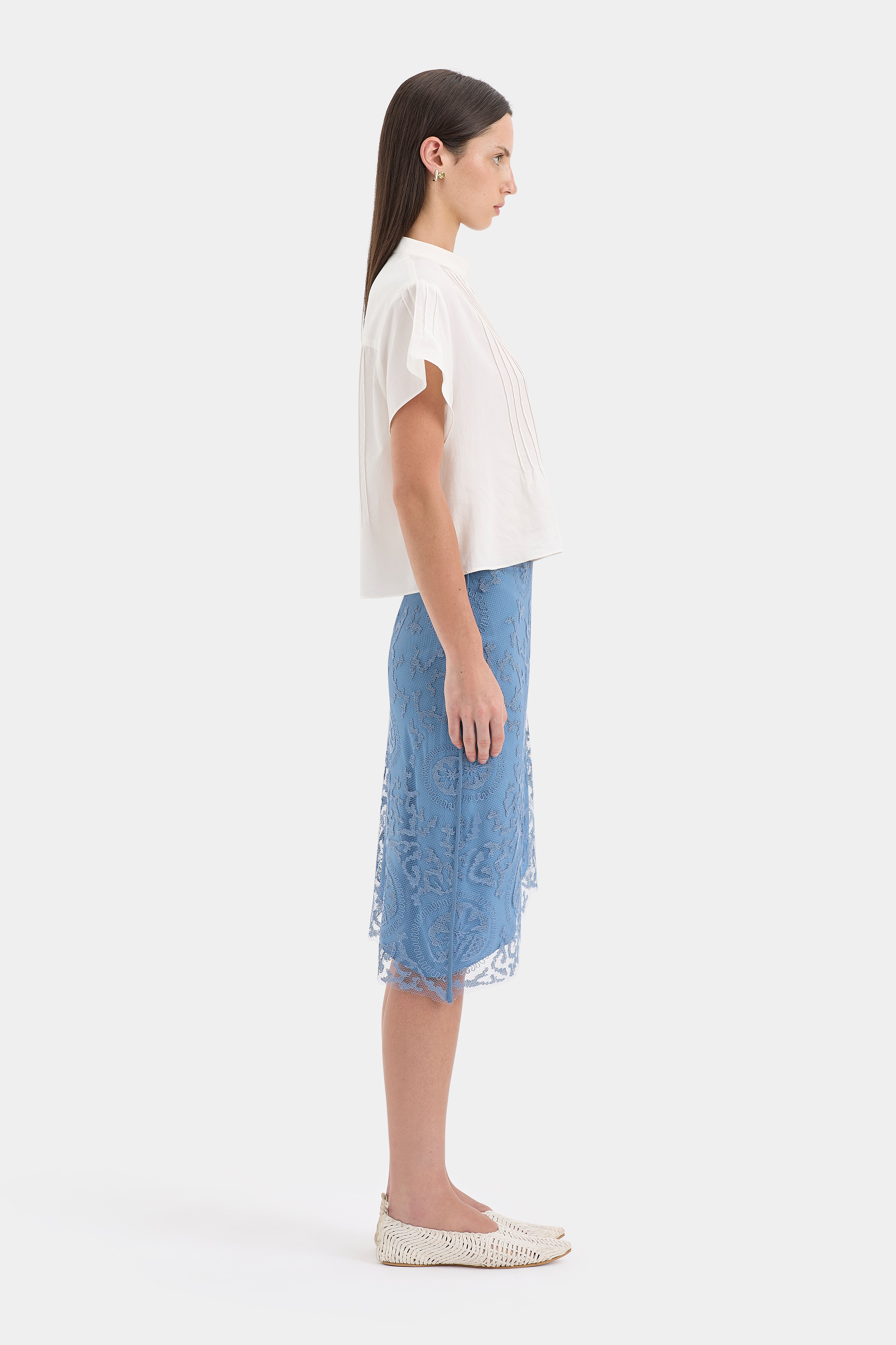 Beatrice Pintuck Top