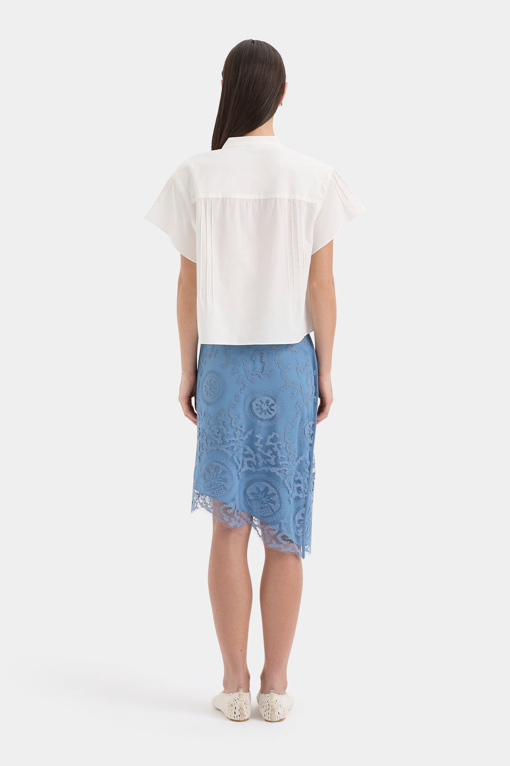 Beatrice Pintuck Top