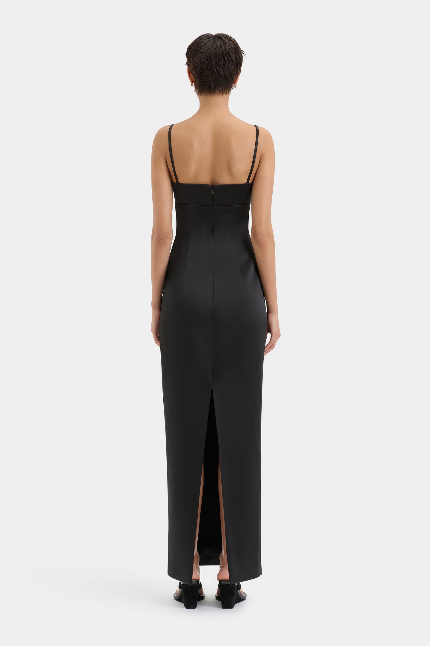 SIR the label Poppy Column Gown Black