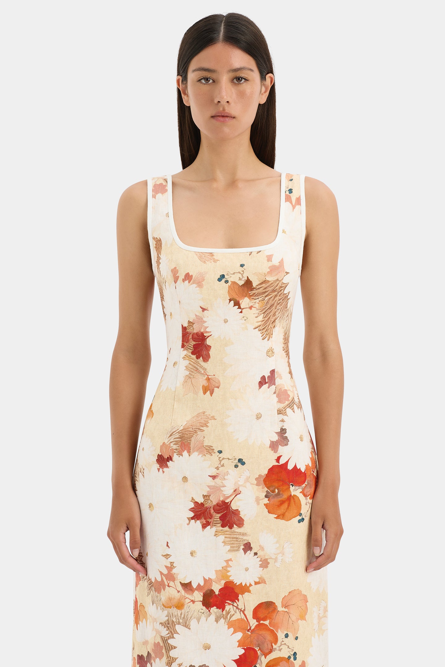 SIR the label Jessamine Midi Dress Posy Floral