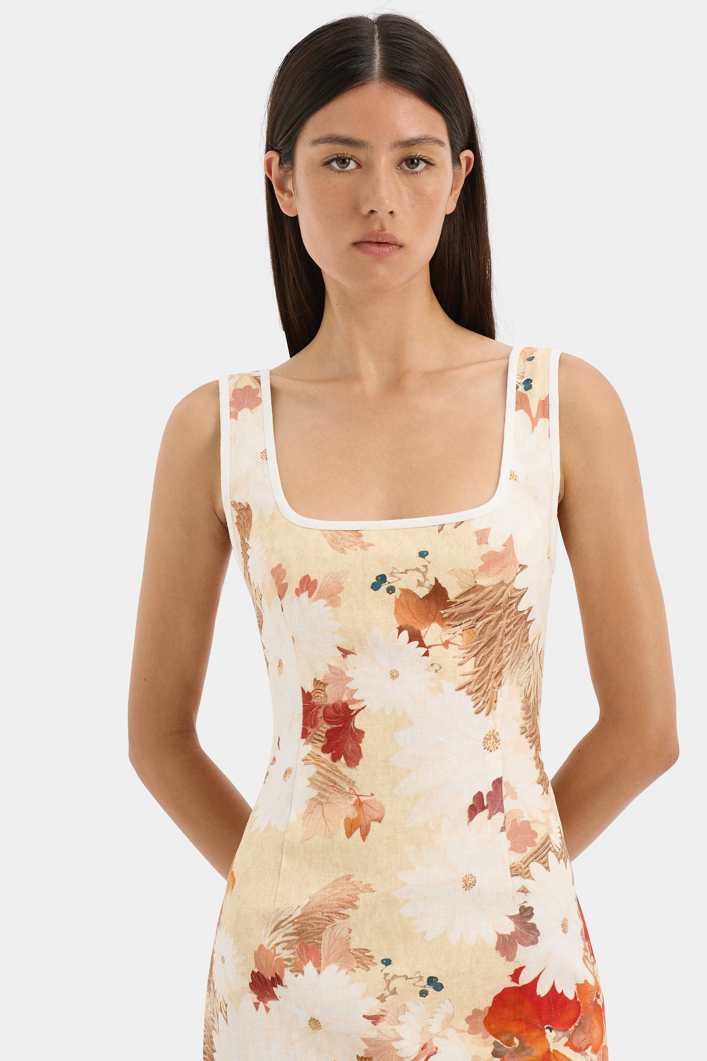 SIR the label Jessamine Midi Dress Posy Floral