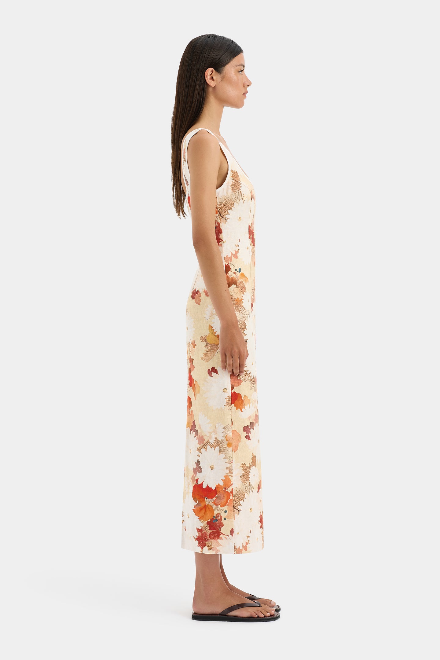 SIR the label Jessamine Midi Dress Posy Floral