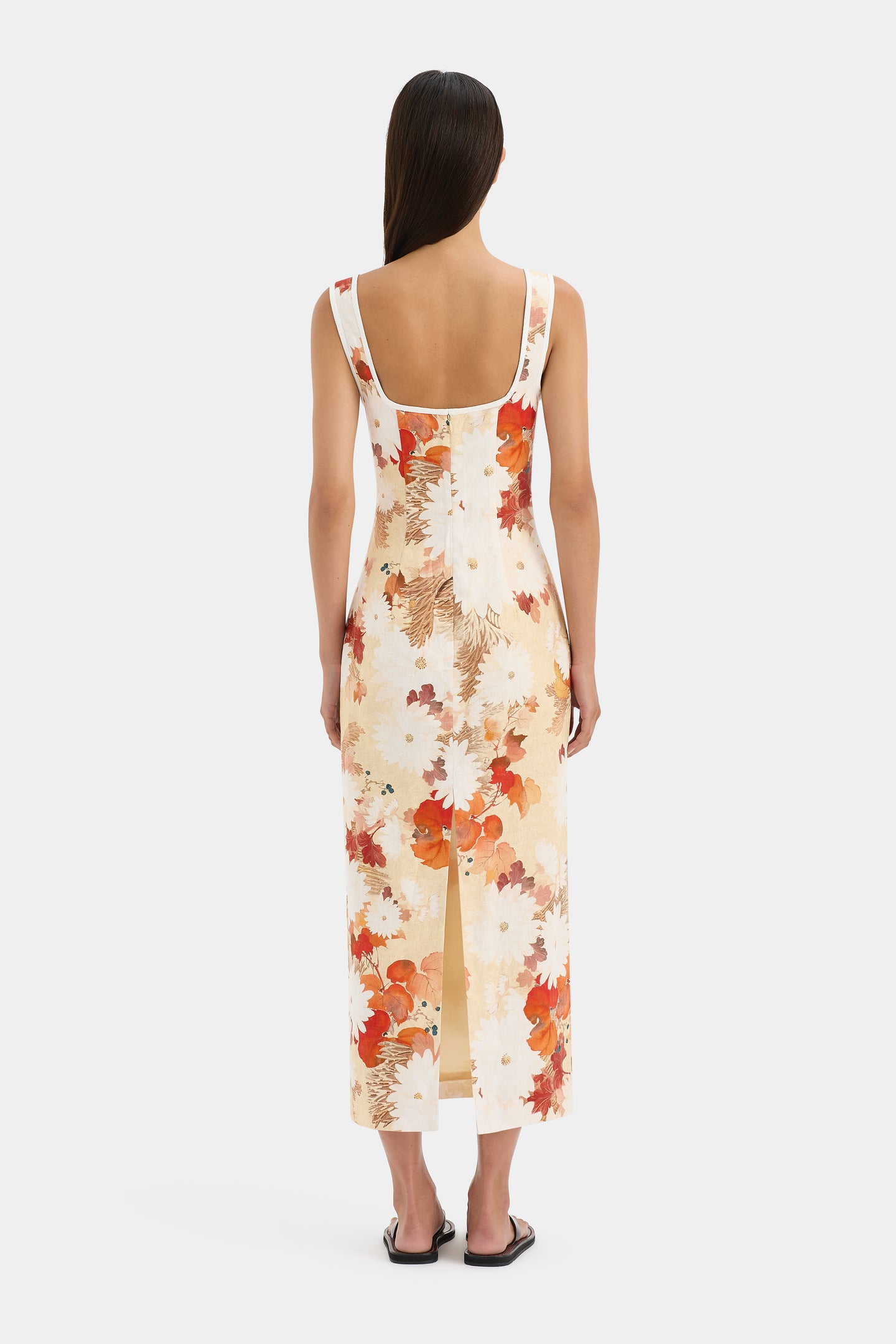 SIR the label Jessamine Midi Dress Posy Floral