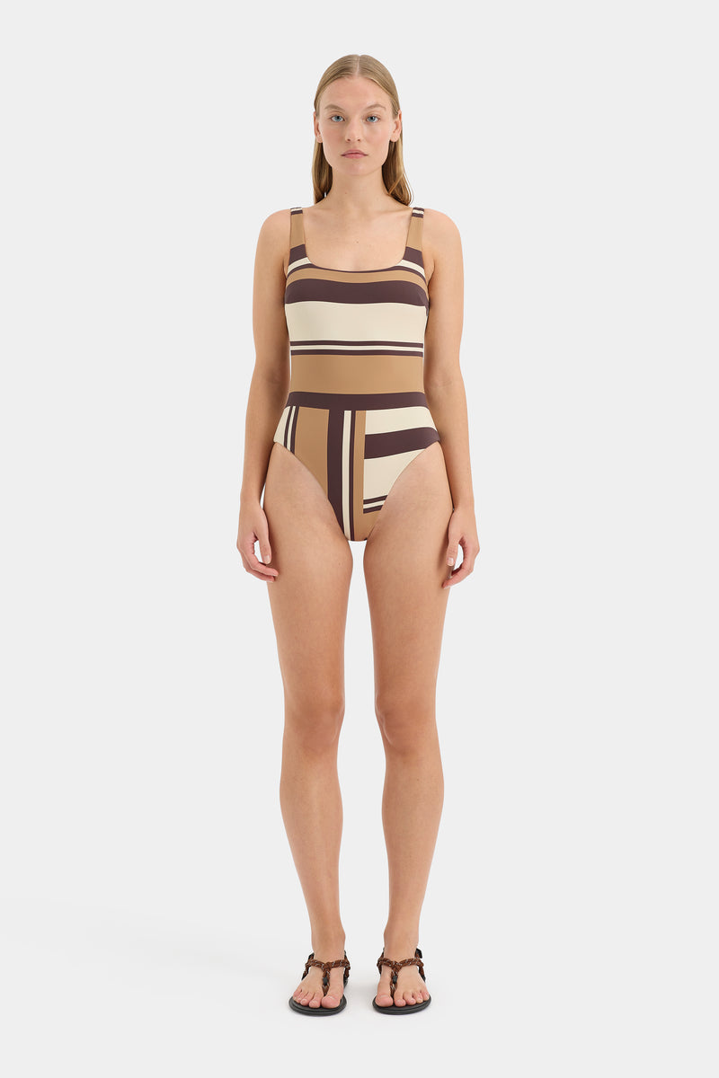 SIR the label Mahogany One Piece CANTINA STRIPE