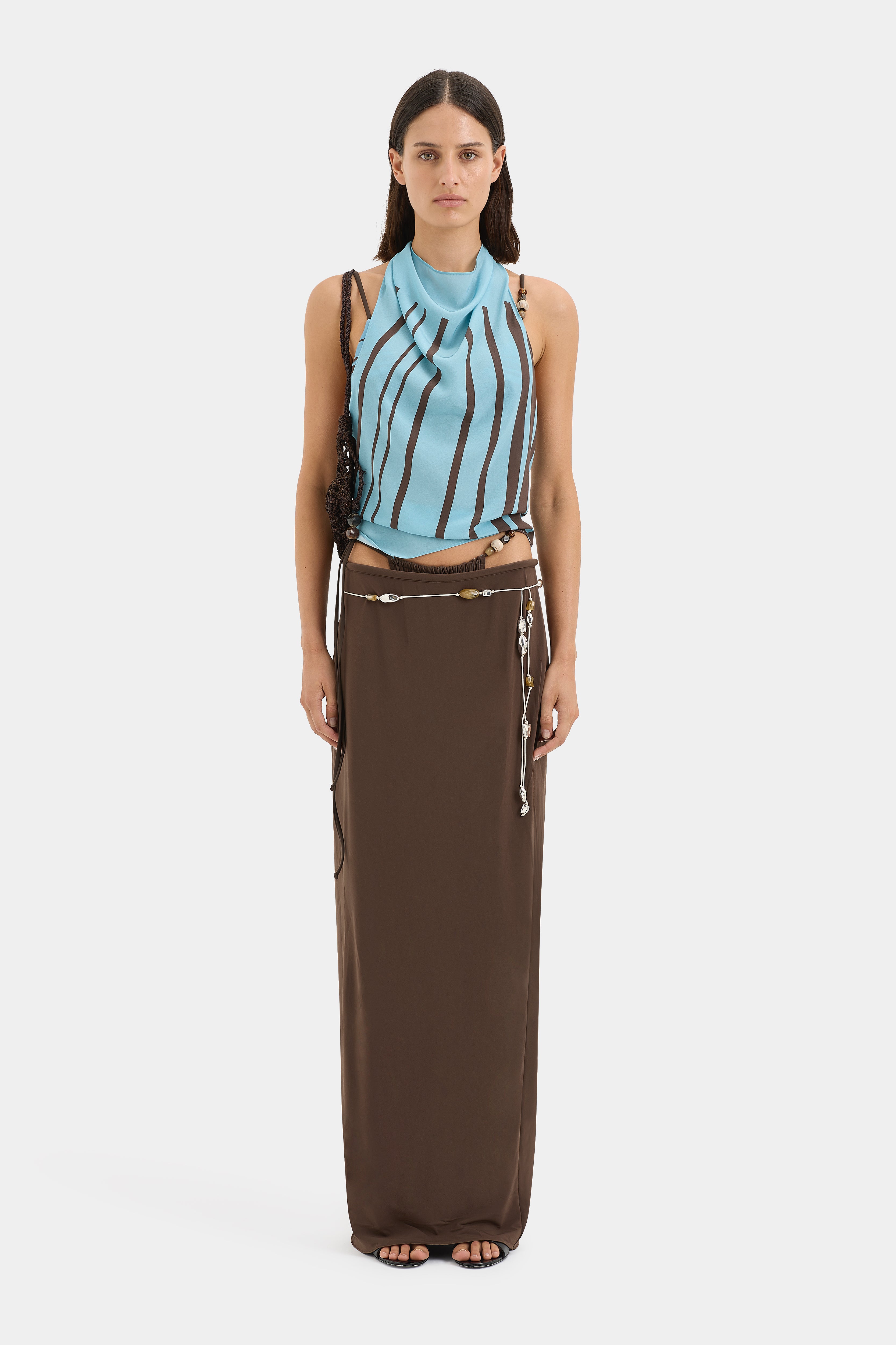 Rioja Halter Scarf Top