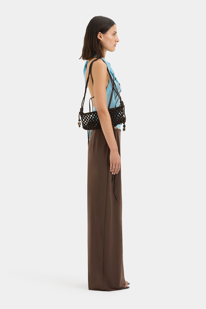 Rioja Halter Scarf Top