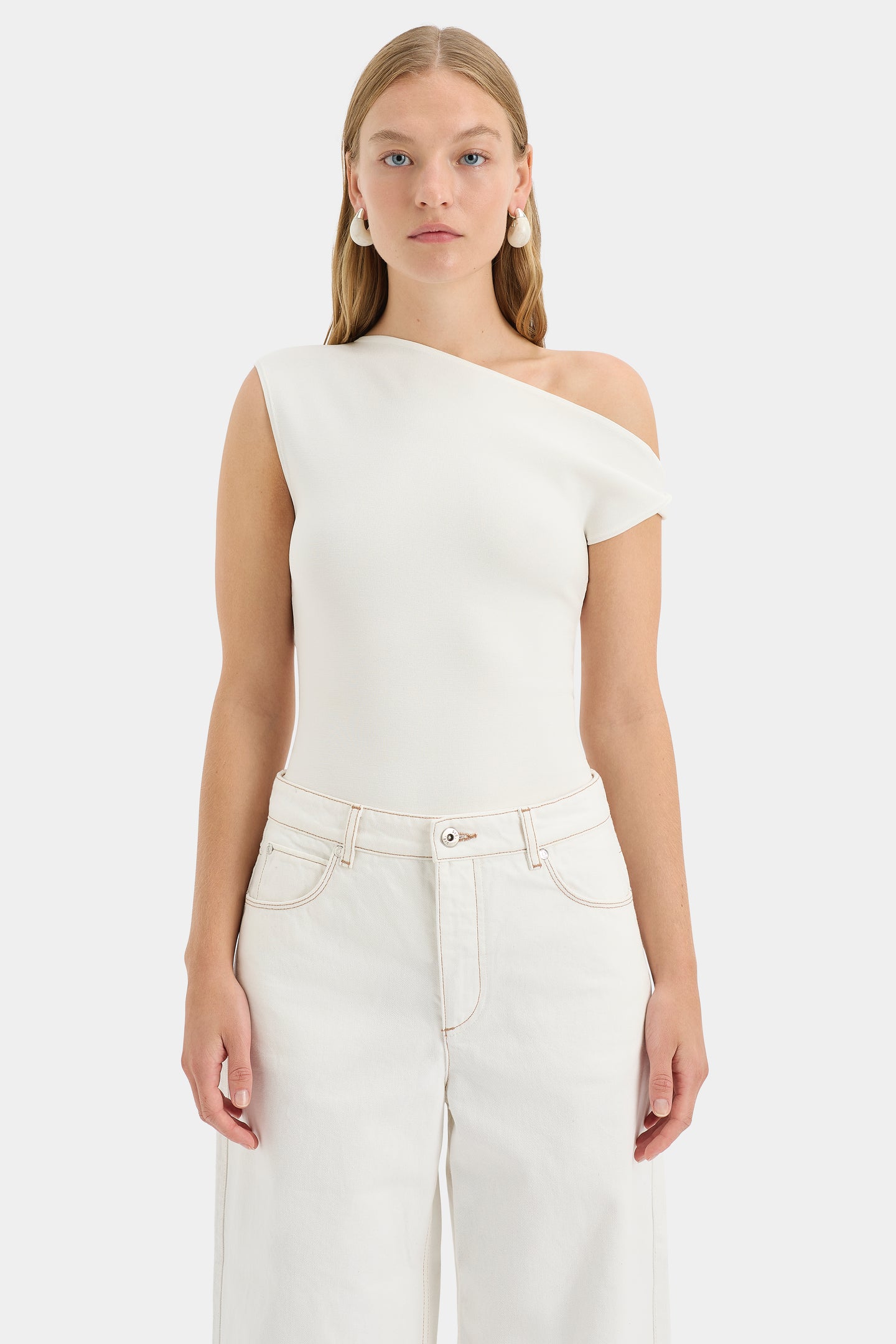 SIR the label Indigo Twist Top IVORY