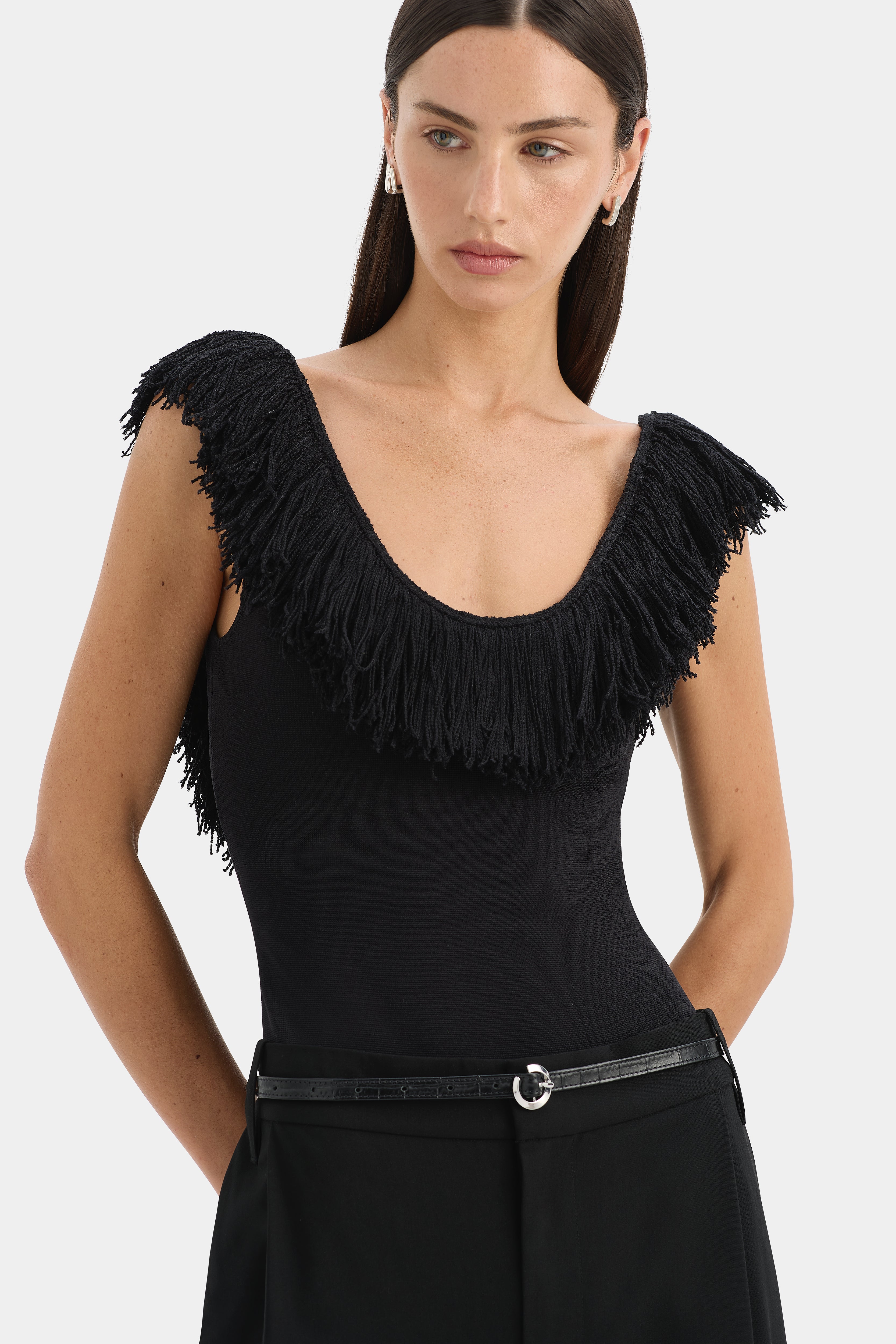 Marcelline Fringe Bodysuit