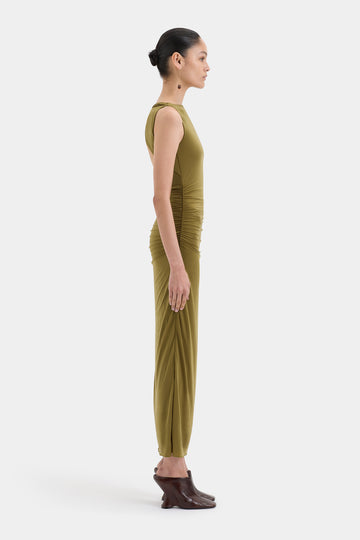 Cascina Twist Midi Dress