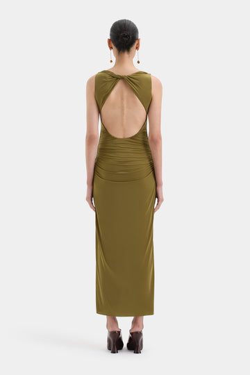 Cascina Twist Midi Dress