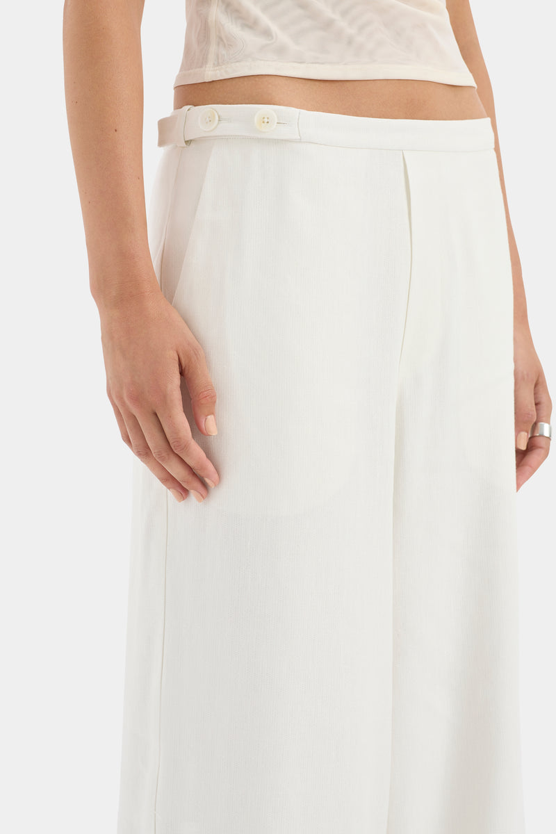 SIR the label Dorian Wide Leg Pant IVORY