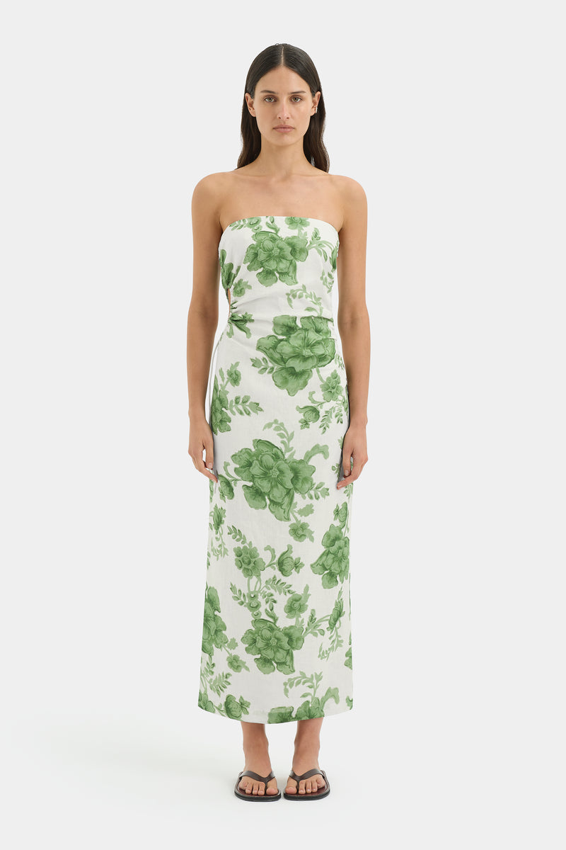 Gardella Strapless Midi Dress