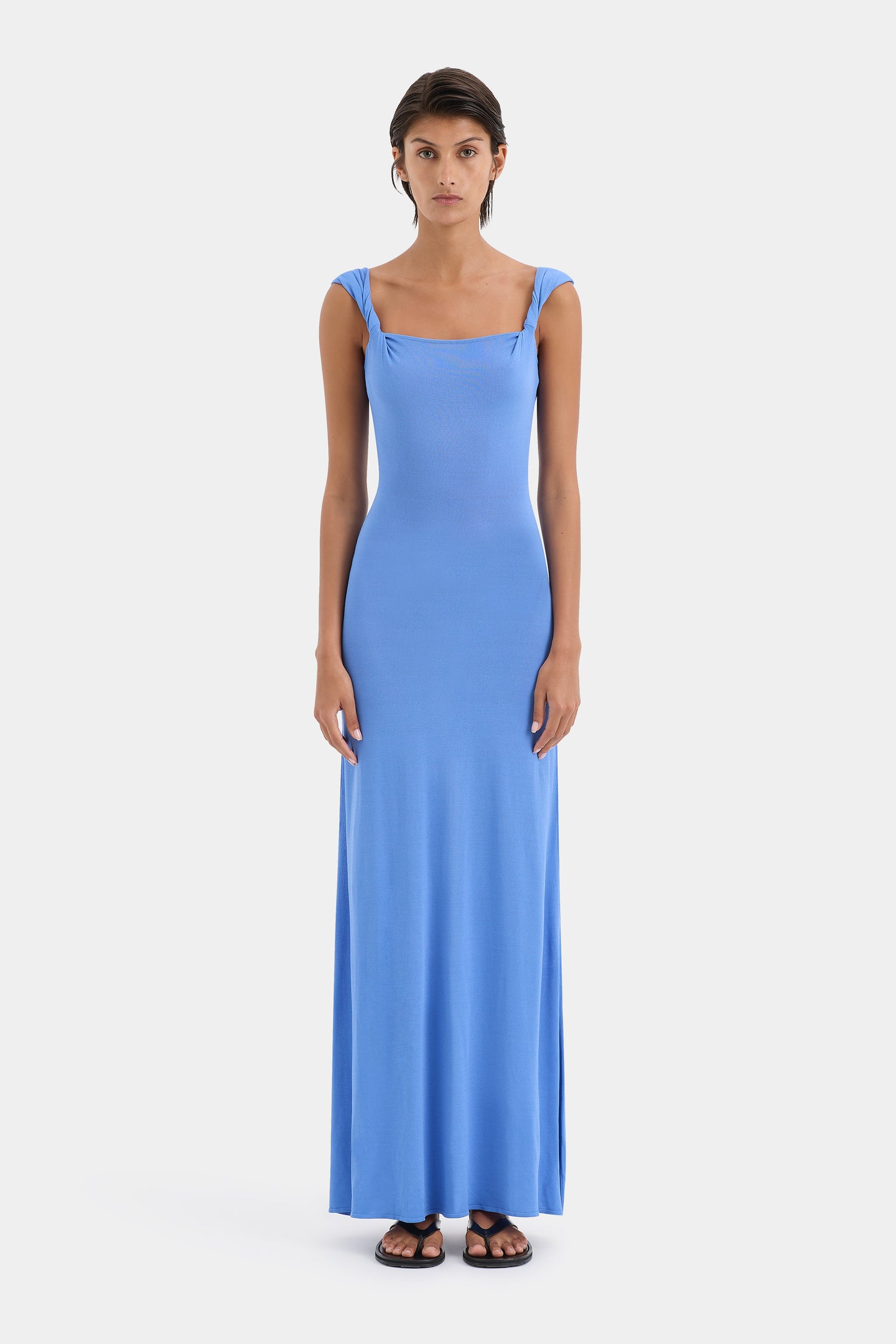 SIR the label Valejo Halter Dress CORNFLOWER