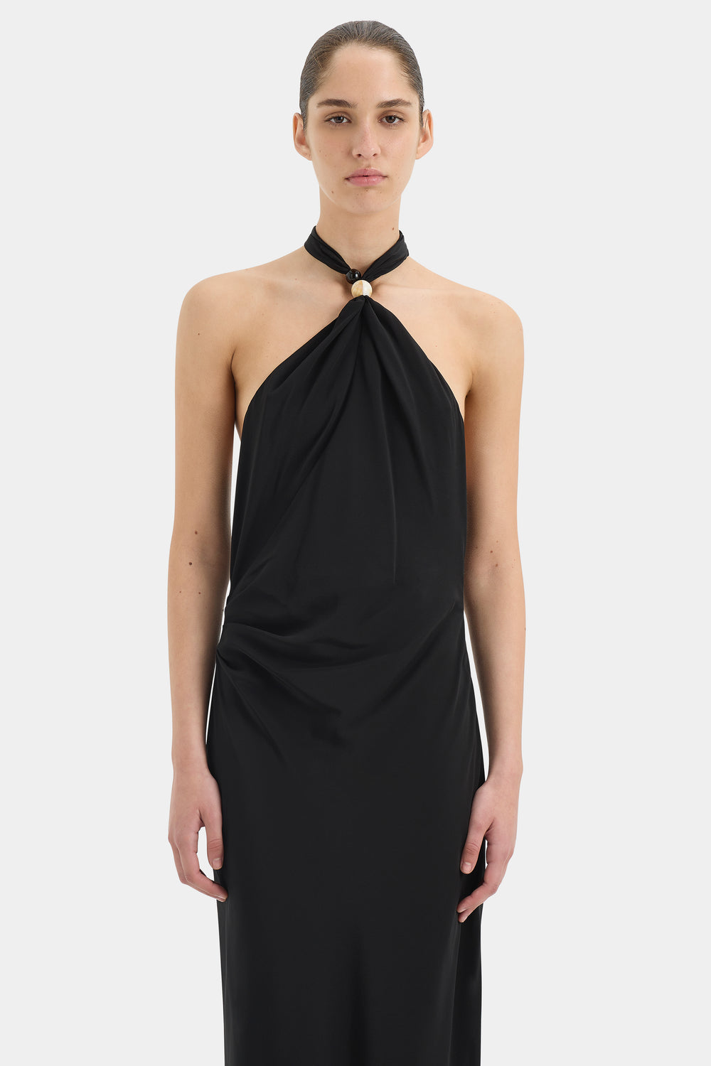 Rioja Halter Scarf Maxi Dress