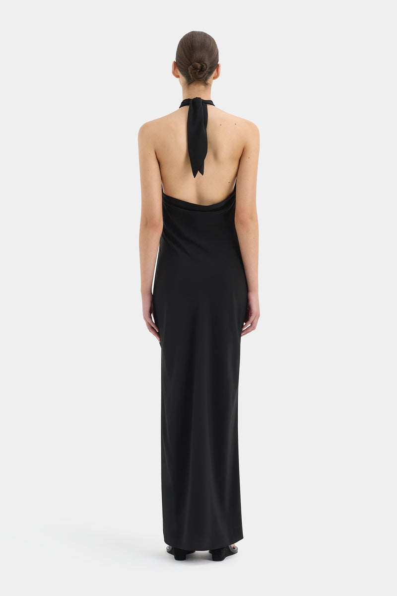 Rioja Halter Scarf Maxi Dress