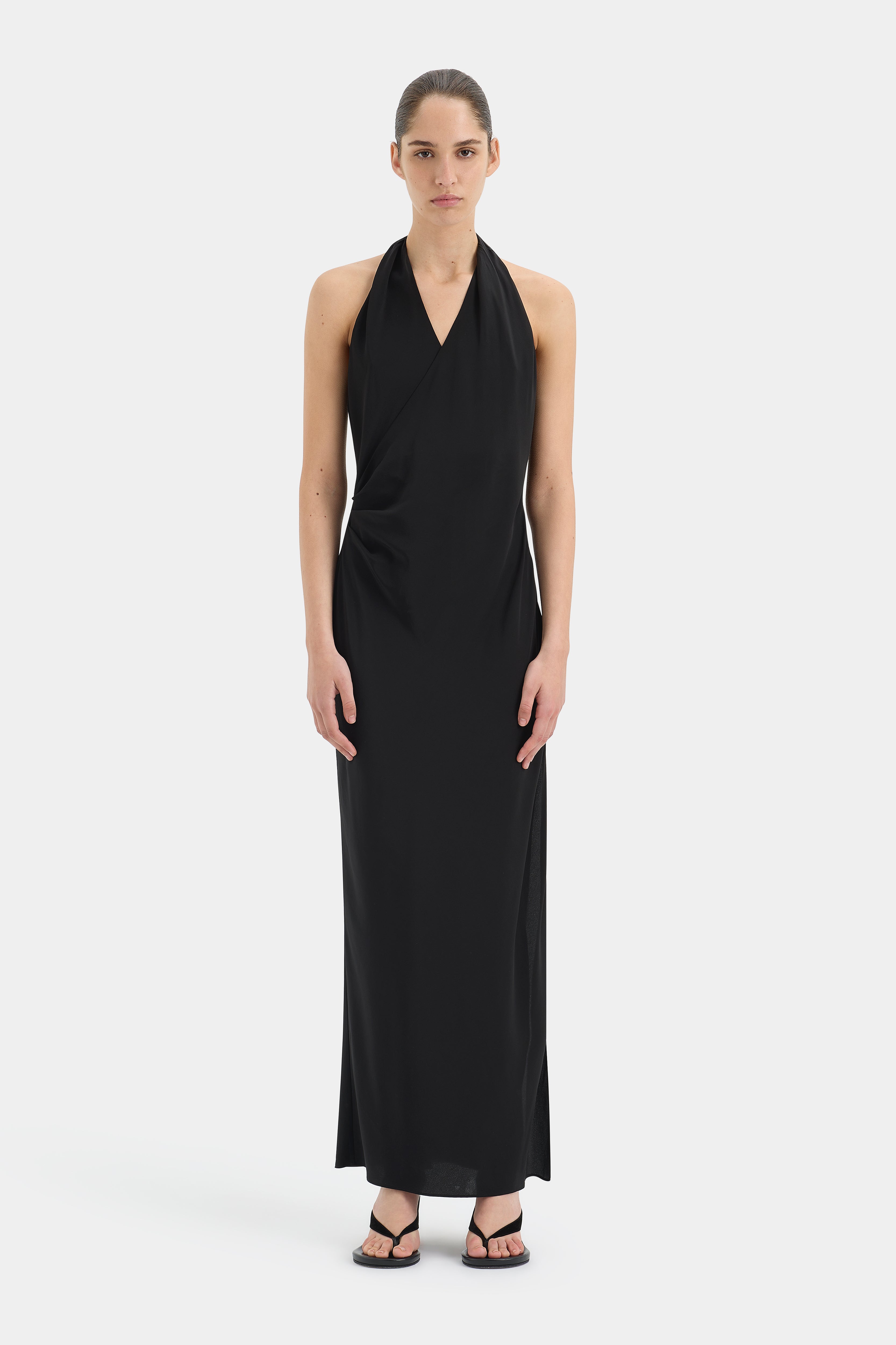 Rioja Halter Scarf Maxi Dress
