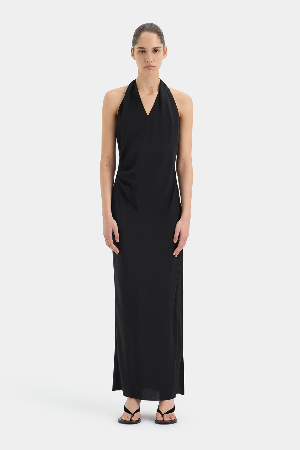 Rioja Halter Scarf Maxi Dress