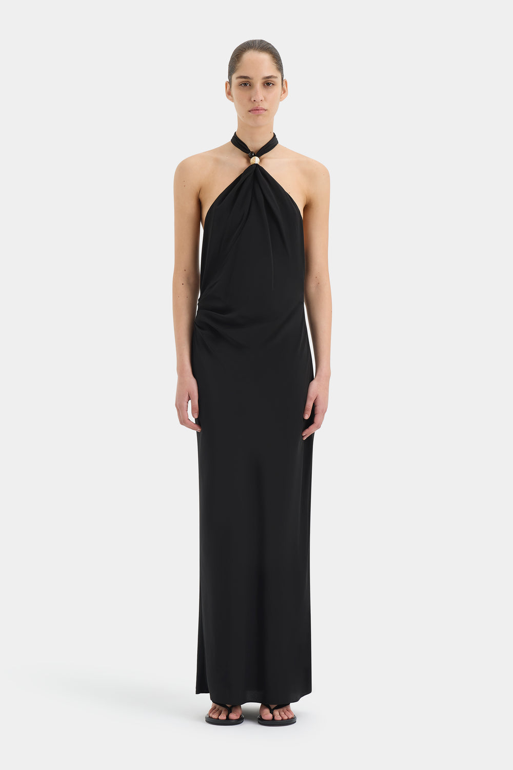 Rioja Halter Scarf Maxi Dress