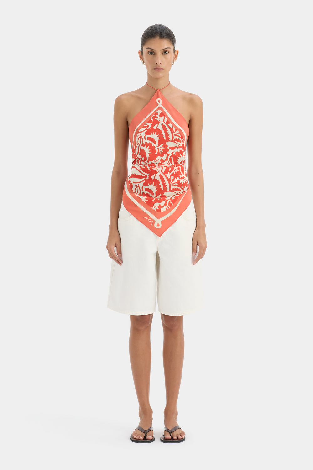 Palmera Scarf Top