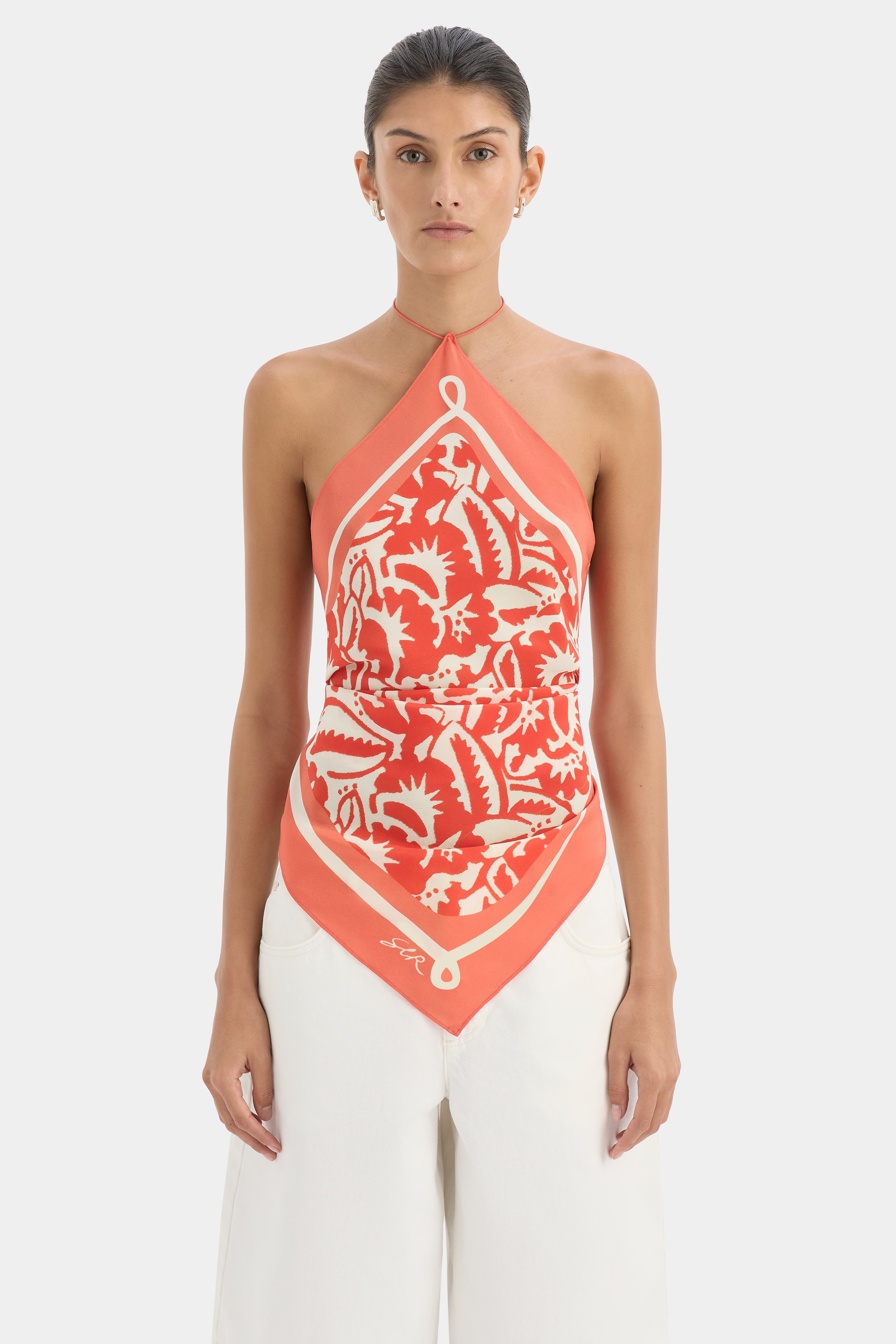 Palmera Scarf Top