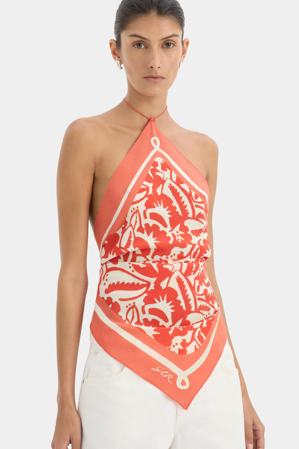 Palmera Scarf Top