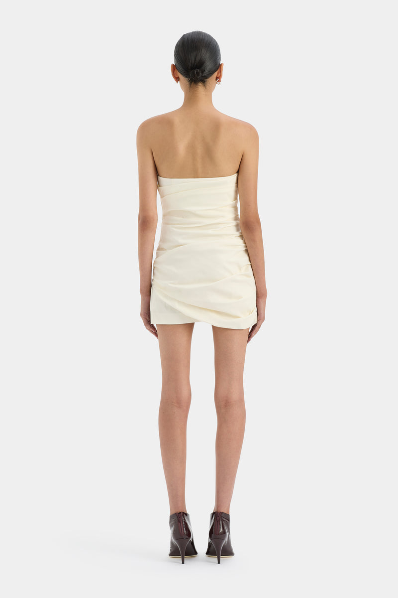 SIR the label Florent Strapless Mini Dress Cream