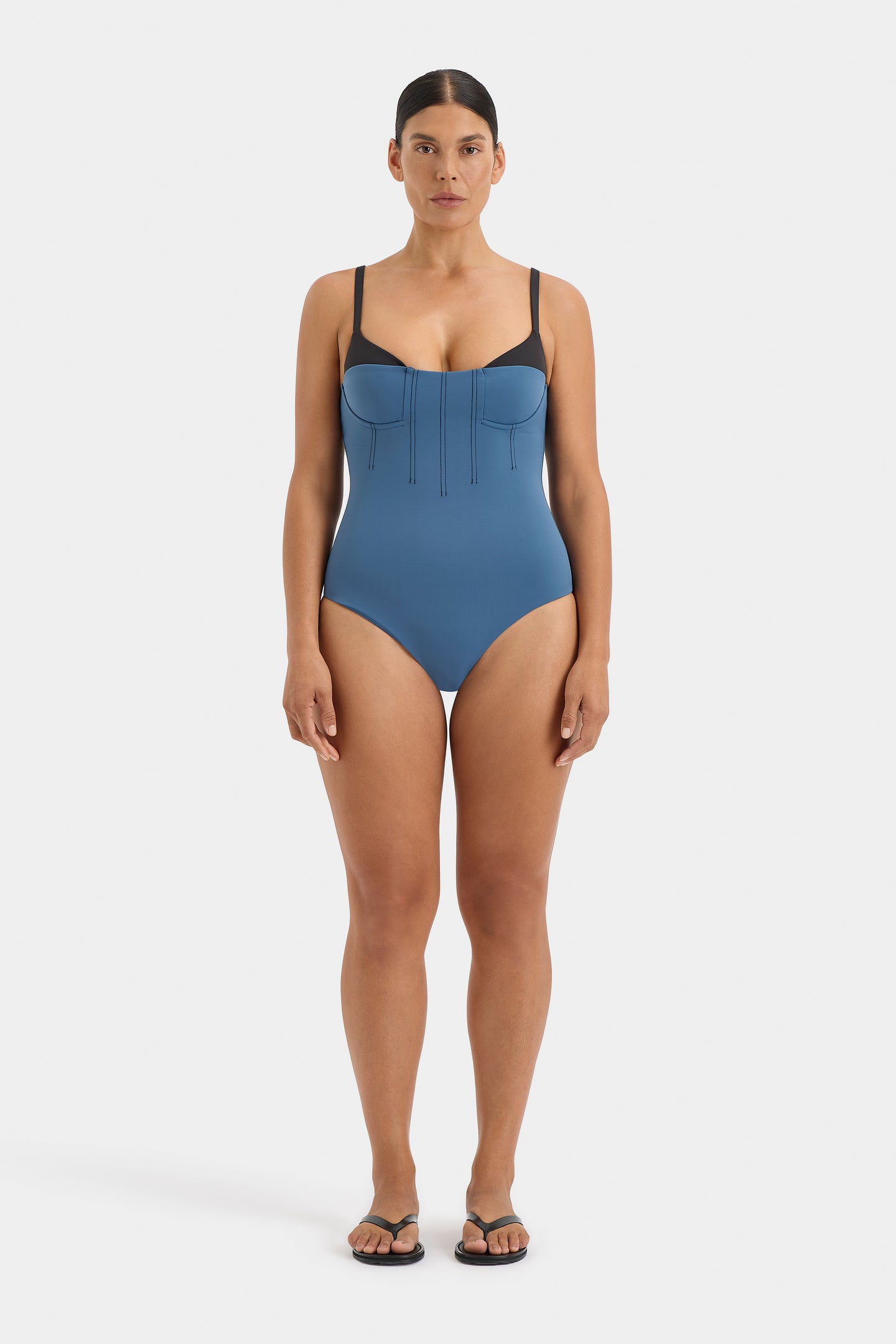 SIR the label Robbie Balconette One Piece CORNFLOWER