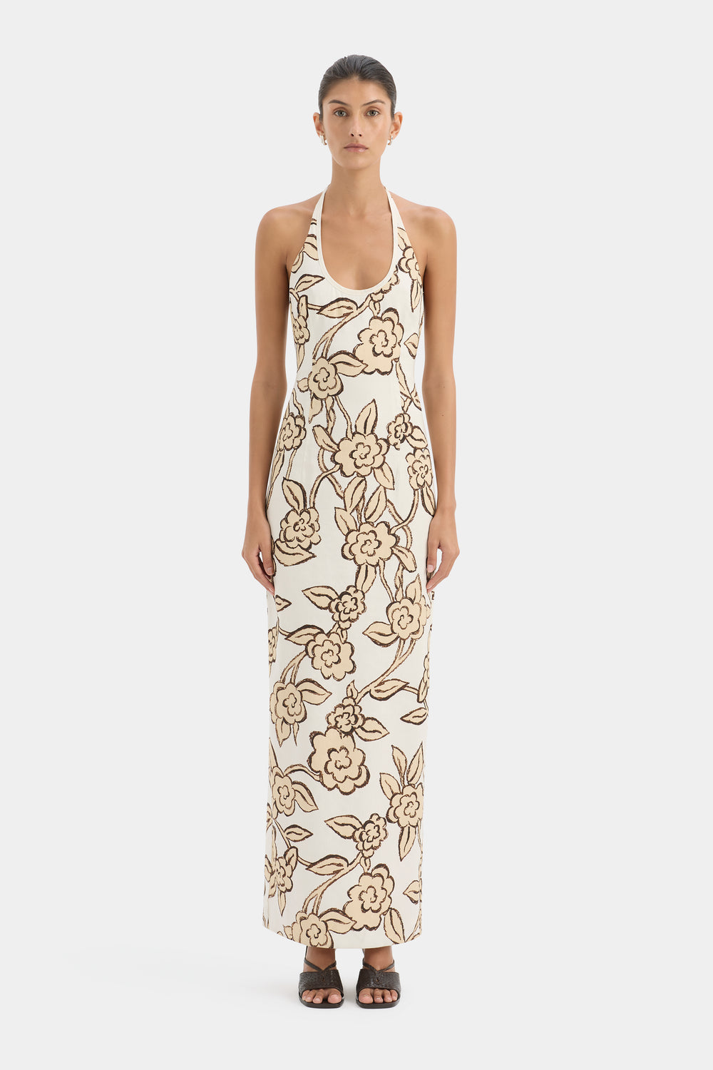 Elodie Halter Midi Dress