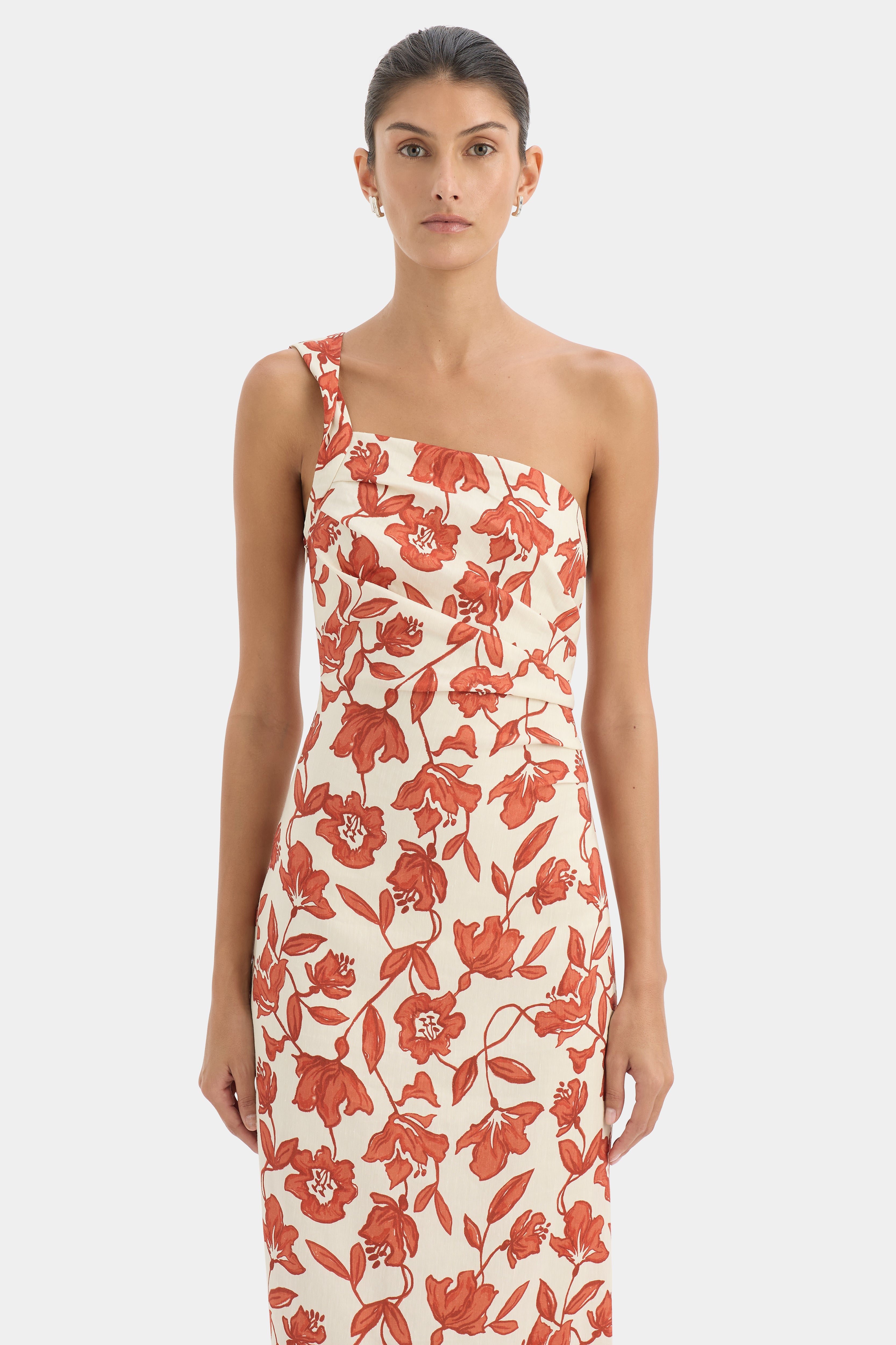 Chloe One Shoulder Midi Dress