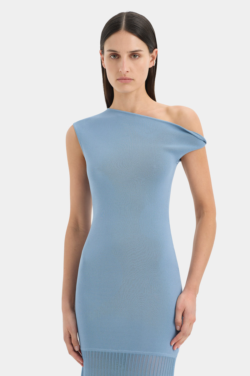 Indigo Twist Dress