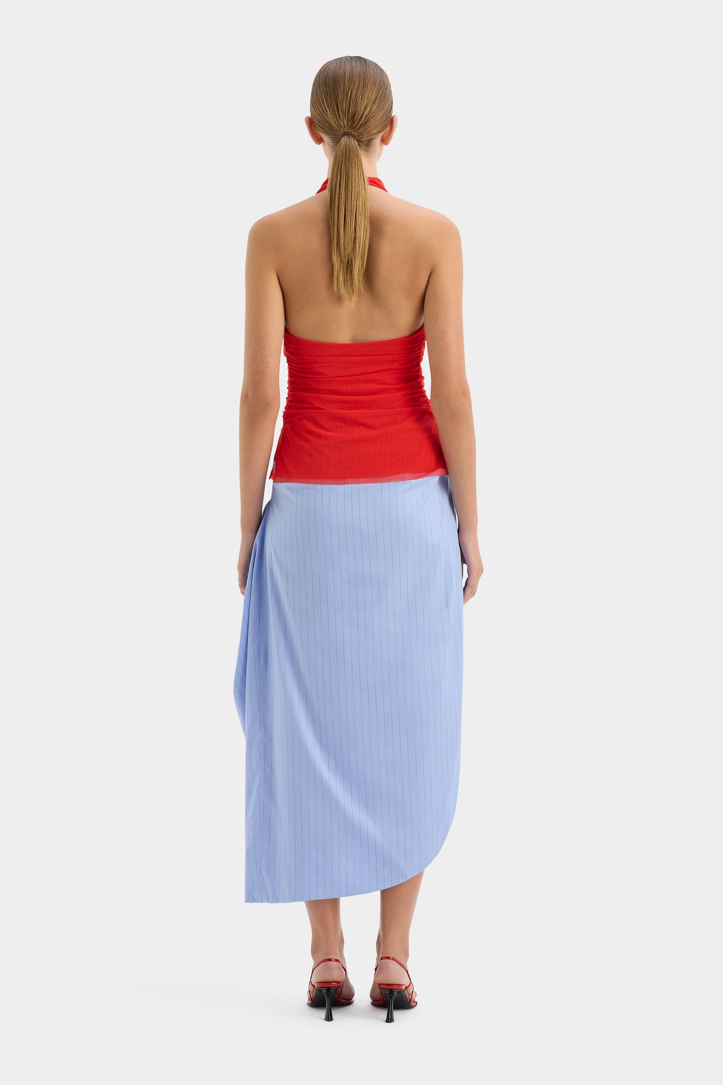 SIR the label Lori Midi Skirt SKY BLUE