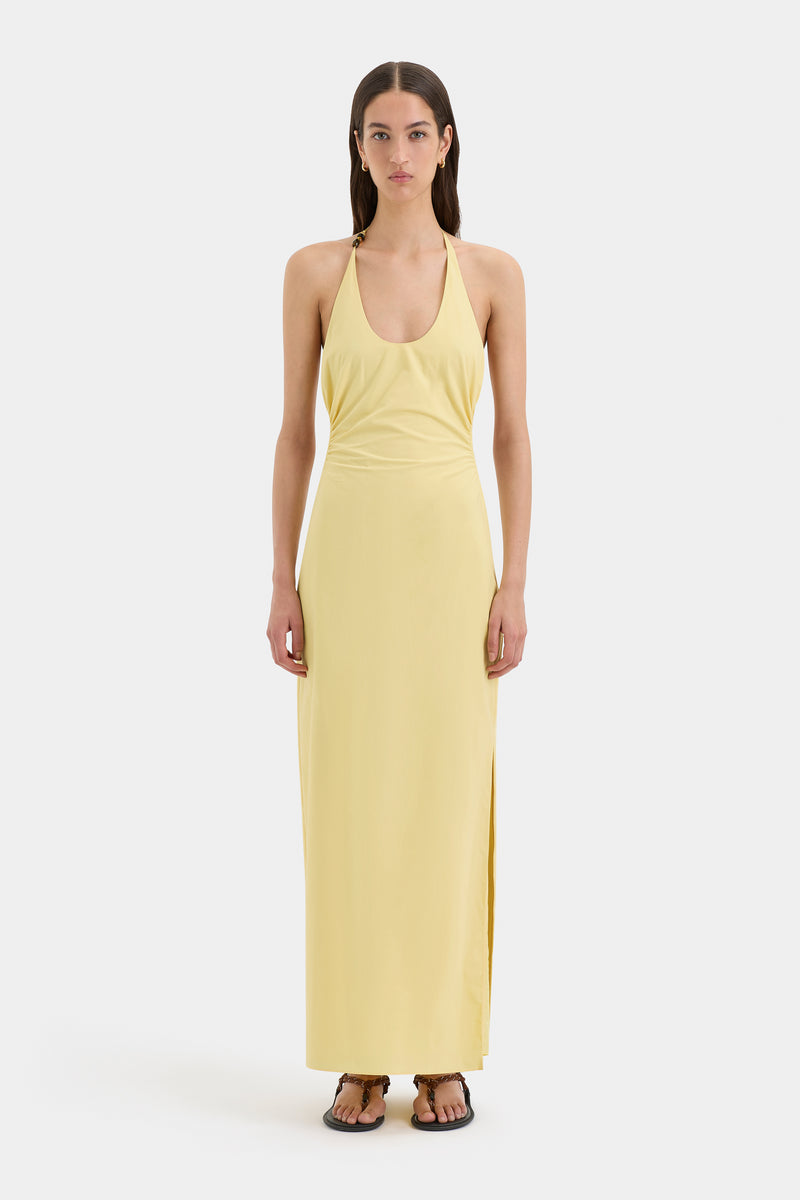 SIR the label Magnolia Beaded Midi Dress Sun